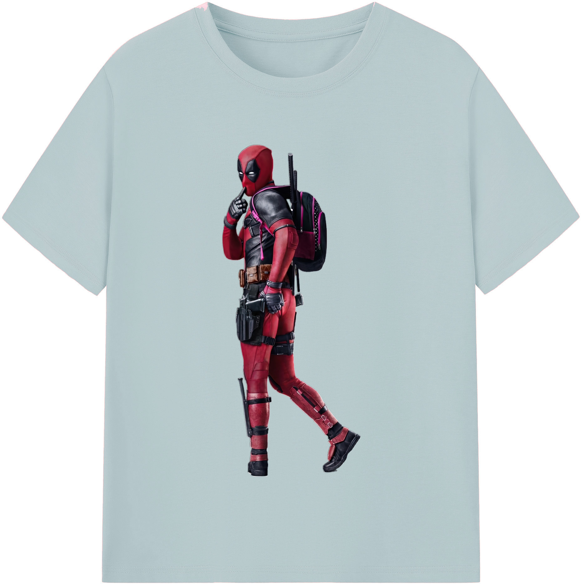 （画像用） Deadpool デッドプール 綿100％半袖Tシャツ（フロントプリント）